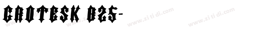 grotesk b25字体转换